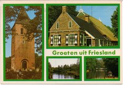 Kaart van Friesland